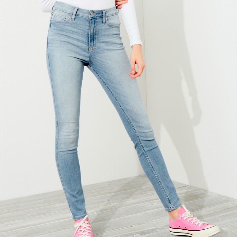 5L Hollister High Rise Super Skinny Jeans tall 5